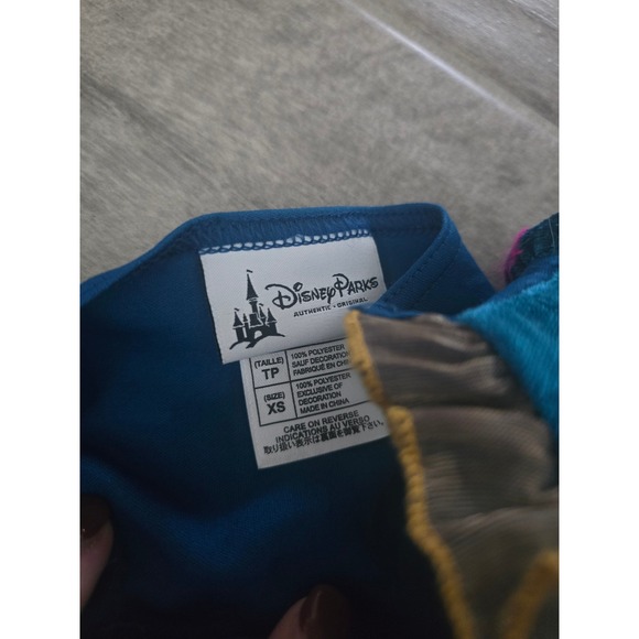 Disney Parks Merida Brave Princess Costume Dress Girls Size XS Blue Gold Play - Picture 4 of 5